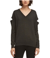 Dkny Womens Beaded Cutout Pullover Sweater