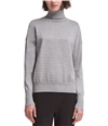 DKNY Womens Metallic Pullover Sweater gray L