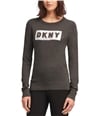Dkny Womens Block Logo Pullover Sweater