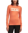 Dkny Womens Block Logo Pullover Sweater