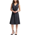 DKNY Womens Denim A-line Dress darkblue 10