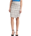 DKNY Womens Asymmetrical Pencil Skirt white 4