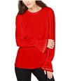 Michael Kors Womens Studded Pullover Blouse, TW2
