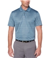 Pga Tour Mens Broken Windowpane Rugby Polo Shirt