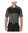 PGA Tour Mens Colorblock Golf Rugby Polo Shirt asphalt S