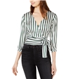 Project 28 Womens Striped Wrap Blouse, TW2