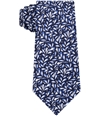 Sean John Mens Abstract Floral Self-tied Necktie navy One Size