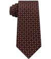 Sean John Mens Bicolor Check Self-tied Necktie brown One Size