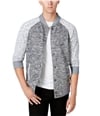Ring Of Fire Mens Heathered Bomber Jacket graystorm M