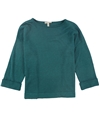 Eileen Fisher Womens Linen Pullover Sweater teal XS