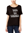 Retro Brand Womens Viva La Weekend Graphic T-Shirt black XS