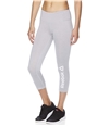 Reebok Womens Branded Capri Compression Athletic Pants grayheather S/20