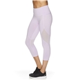 Reebok Womens Highrise Capri Compression Athletic Pants lilac XS/20