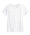 Ring Of Fire Mens Varsity LA Embellished T-Shirt whiterawedge 2XL