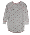 P.J. Salvage Womens Roses Pajama Shirt Dress hgrey L