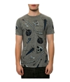 ROOK Mens The Sticks And Stones Graphic T-Shirt grey M