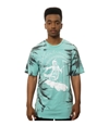 ROOK Mens The Ride Or Die Tie Dye Graphic T-Shirt mint S