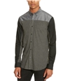 Kenneth Cole Mens Colorblocked Button Up Shirt