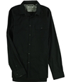 Kenneth Cole Mens Greenpoint Button Up Shirt black S