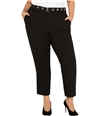 Rachel Roy Womens Belted Casual Cropped Pants black 16W/27