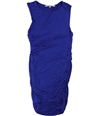 Rachel Roy Womens Draped Bodycon Dress santorinblue M