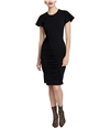 Rachel Roy Womens Amelie Ruched Jersey Dress black XS