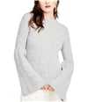 Rachel Roy Womens Ribbed Knit Sweater lthtrgry XS