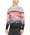 Kenneth Cole Womens Pixel Knit Sweater black 2XL