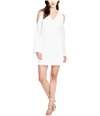 Rachel Roy Womens Cold-shoulder Tunic Dress white XS