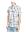 Kenneth Cole Mens Gregory Plaid Button Up Shirt