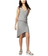 Rachel Roy Womens Michele High-Low Gathered Asymmetrical Dress heathergrey XS