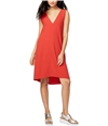 Rachel Roy Womens Craped Cross Back A-line Dress lavacombo 0