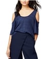 Rachel Roy Womens Top Cold Shoulder Stretch Pullover Blouse