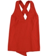 Rachel Roy Womens Criss Cross Mini Dress lava M