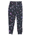 P.J. Salvage Womens Floral Print Pajama Jogger Pants charcoal M/32