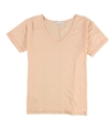 P.J. Salvage Womens Solid Split Hem Pajama Sleep T-shirt tangerine M