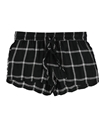 P.J. Salvage Womens Plaid Pajama Shorts black M