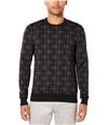Ryan Seacrest Mens Geometric Pullover Sweater blacksolid S