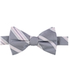 Ryan Seacrest Mens Imperial Self-tied Bow Tie gray One Size