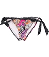Kenneth Cole Womens Paisley Side Tie Bikini Swim Bottom pnk M