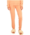 P.J. Salvage Womens Heathered Pajama Jogger Pants peach S/29