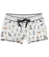 P.J. Salvage Womens All Dogs Pajama Shorts ivory S