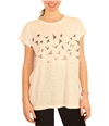 P.J. Salvage Womens Flying Birds Pajama Sleep T-shirt ivory S