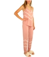 P.J. Salvage Womens Racerback Tie Dye Pajama Sleep Tank Top rose S