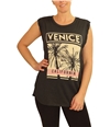 P.J. Salvage Womens Venice California Pajama Sleep Tank Top slate S