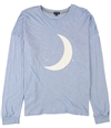 Cozy Zoe Womens Moon And Stars Pajama Sleep T-shirt charcoal L
