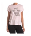 P.J. Salvage Womens Dog Mother Wine Lover Pajama Sleep T-Shirt