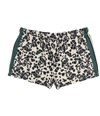 P.J. Salvage Womens Cheetah With Stripes Pajama Shorts tan S