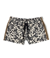 P.J. Salvage Womens Cheetah With Stripes Pajama Shorts tan S