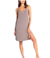 P.J. Salvage Womens Solid Chemise Pajama Night Gown cocoa S